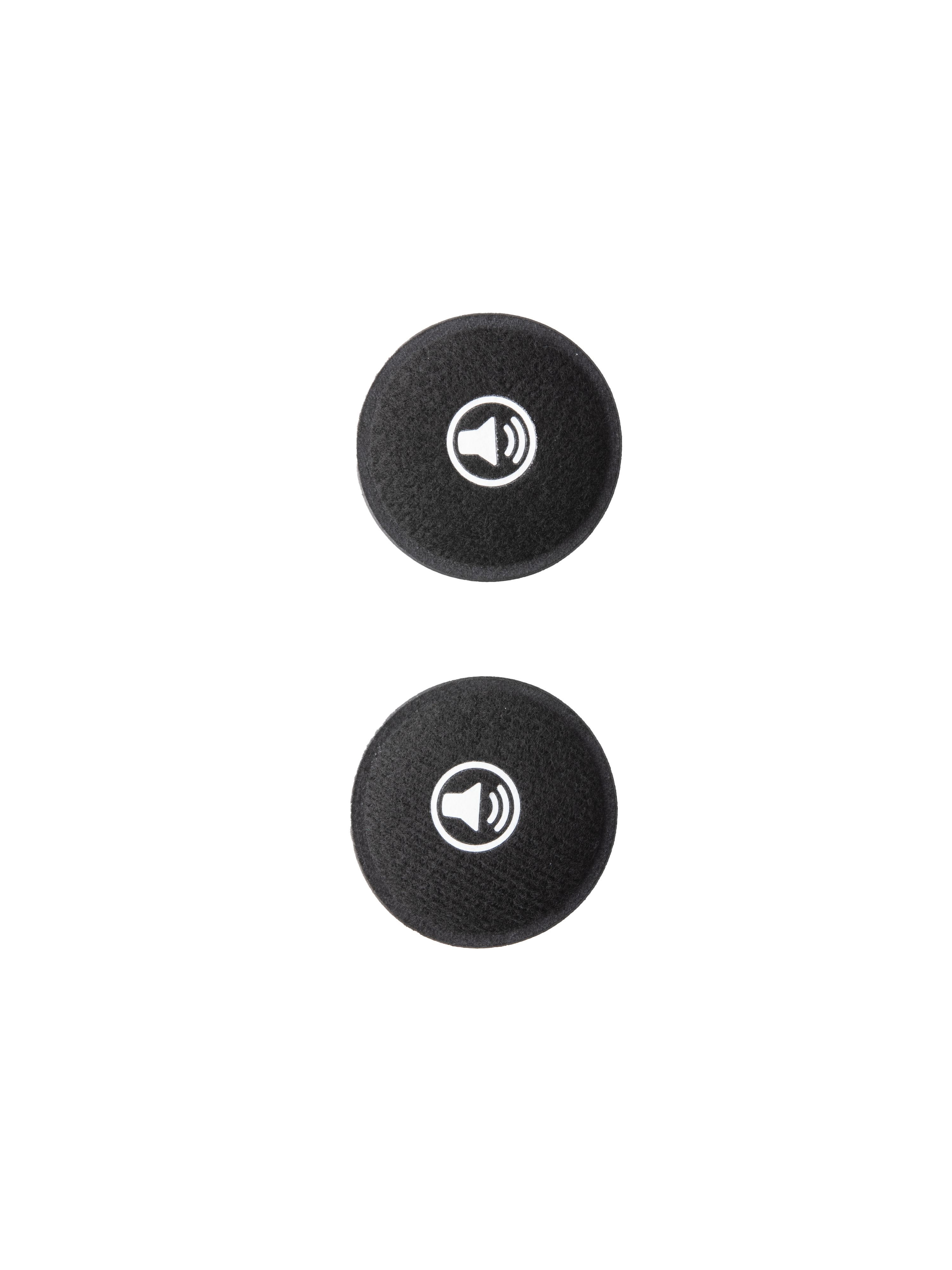 Alpinestars S-M7 Ear Pads Set, accesorios para cascos de motocross, almohadillas circulares de espuma negra con iconos de altavoz blancos, acolchado interior de repuesto para mejorar la comodidad y el ajuste en cascos S-M7