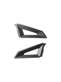 Alpinestars S-M3 Top Vent Sides, negro, par de componentes de ventilación de repuesto para casco, diseño geométrico con recortes triangulares, acabado mate, construcción de plástico para cascos de motocross