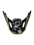 Alpinestars S-M7 Blaster Visor, visor de casco de motocross en negro brillante, gris y amarillo flúor para off-road.