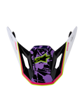 Alpinestars S-M7 Blaster visor, visor de motocross en morado, rosa y blanco con acabado brillante y logo Astars.