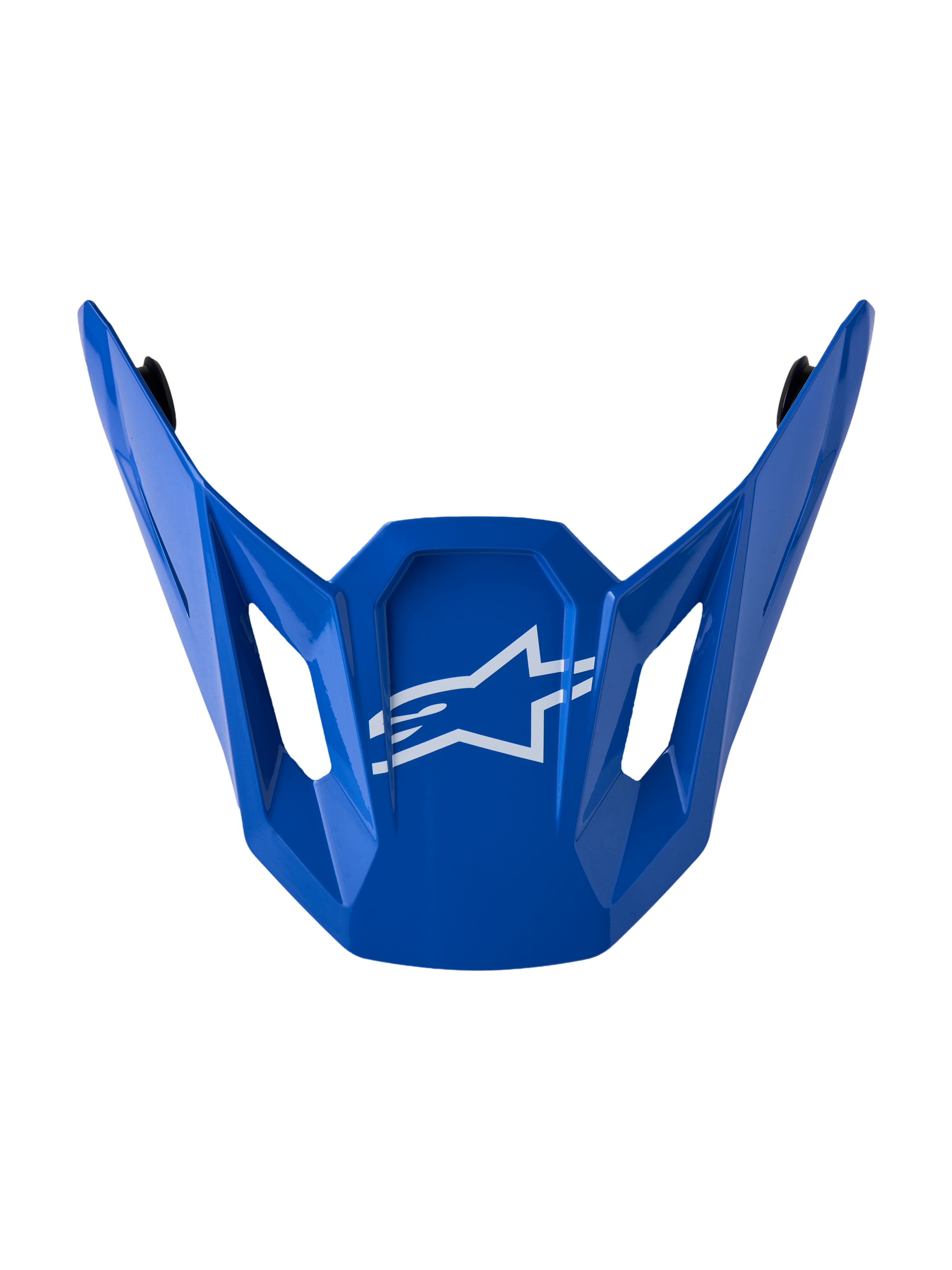 Visor Alpinestars S-M7 Core, repuesto para casco de motocross, azul brillante con logotipo de estrella blanco, accesorio off-road