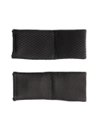 Alpinestars S-M7 Chin Strap Cover Set, negro, fundas de repuesto para correas de barbilla de cascos de motocross, material sintético texturizado, tejido de tacto suave para mayor comodidad, par de almohadillas rectangulares negras