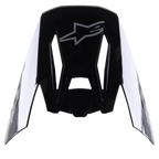 Visera Alpinestars S-M5 Rover, accesorio para casco de motocross, negro antracita camo brillante, acabado negro brillante con logotipo de estrella gris, diseño aerodinámico con aberturas para el flujo de aire