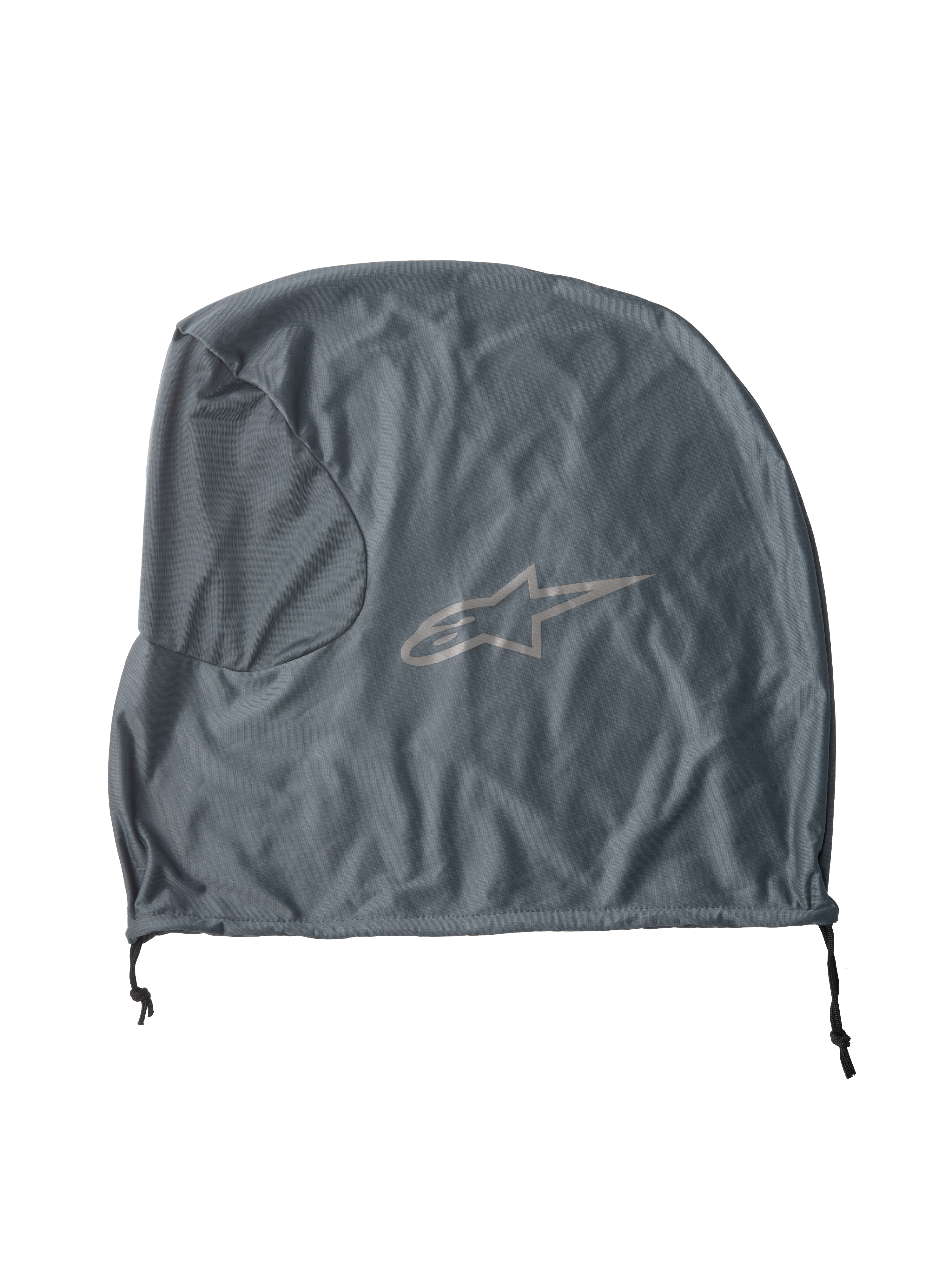 Alpinestars S-M7 Soft Bag, Gray Helmet Accessory, lightweight textile storage bag, featuring the Alpinestars star logo, drawstring closure, designed for motocross gear protection