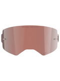 Alpinestars Supertech Mirror Lens, Motocross Goggle Replacement, Mirror Silver with reddish-brown Absolute Vision™ tint, reflective surface with integrated tear-off posts, 'ONE GOAL. ONE VISION.' engraving and Alpinestars logo