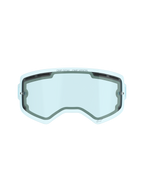 Alpinestars Supertech Dual Pane Vented Lens, lente de repuesto para gafas de motocross, tinte azul, con construcción de policarbonato de doble panel, sellado de espuma negra, puertos de ventilación superiores y laterales, marca 'ONE GOAL. ONE VISION.' y rendimiento antivaho para carreras off-road