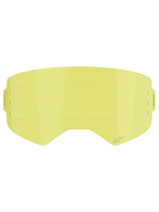 Alpinestars Supertech Roll Off Lens, Goggle Accessory, Clear Yellow tint, featuring built-in horizontal glide lines and etched star logo, replacement lens for motocross and off-road goggles