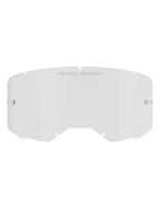 Lente Alpinestars Vision 8-5-3, lente de repuesto transparente para gafas, construcción de policarbonato con postes integrados para tear-off y sistema de bloqueo de siete puntos, con el texto 'ONE GOAL. ONE VISION.', para protección en motocross y conducción todoterreno
