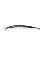 Alpinestars Vision 8-5-3 Roll Off Mud Strip, accesorio para gafas de motocross, blanco y negro, tira de visera adhesiva curva con el lema "ONE GOAL. ONE VISION.", diseñada para desviar el agua y el barro sobre la película roll-off