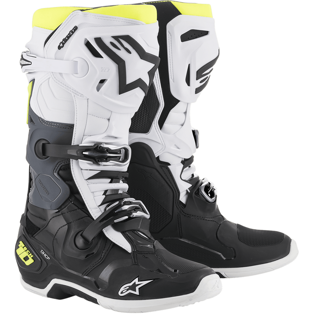 Alpinestars Tech 10 ブーツ ホワイト/ブラック[9inch] Alpinestars Tech 10 Boots - Black/White – Motor Psycho Sport