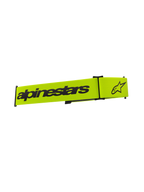 Correa para Gafas Alpinestars Supertech, accesorio para gafas de motocross, amarillo flúor y negro, con el logotipo de la marca y la estrella de Alpinestars en negro, correa de repuesto para gafas off-road