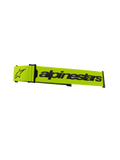Alpinestars Supertech Goggles Strap, accesorio para gafas de motocross, amarillo fluorescente y negro, con el logotipo de Alpinestars y el logo de la estrella, correa de repuesto oficial para gafas de carreras off-road