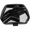 Alpinestars Supertech M10/M8, ventilación de mentón, pieza de repuesto de plástico negro brillante, con logotipo central en forma de estrella y rejilla de malla interna, accesorio de ventilación para casco de motocross