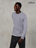 Alpinestars Essentials Ageless, camiseta de manga larga casual para hombre, color gris plateado, de algodón orgánico, vista en modelo