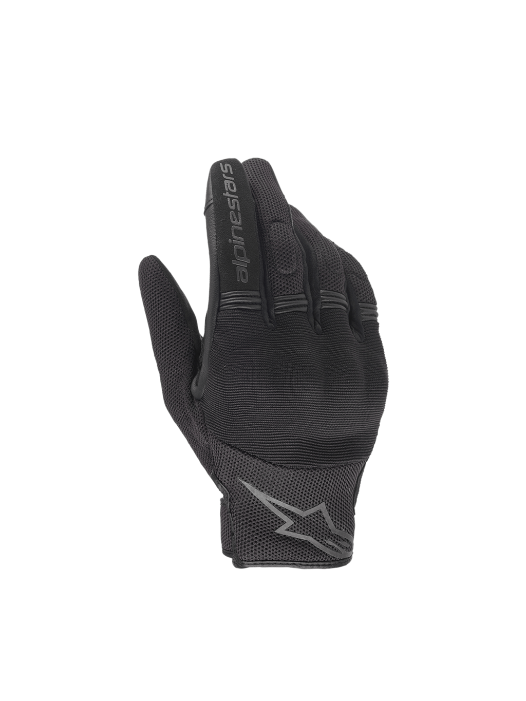 Alpinestars Guantes Copper, guantes de moto urbanos para hombre, negros, con protección de nudillos duros, malla textil transpirable y palma de gamuza sintética