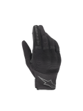 Alpinestars Guantes Copper, guantes de moto urbanos para hombre, negros, con protección de nudillos duros, malla textil transpirable y palma de gamuza sintética