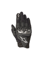 Alpinestars SMX-1 Air V2, guantes de moto para hombre, negros, de cuero y malla con protección rígida de nudillos, certificados CE