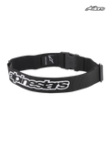 Alpinestars Cinturón Pit Radio, cinturón utilitario de mecánicos para carreras, negro, con hebilla de clip y logotipo bordado