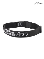 Alpinestars Cinturón Pit Radio, cinturón utilitario de mecánicos para carreras, negro, con hebilla de clip y logotipo bordado