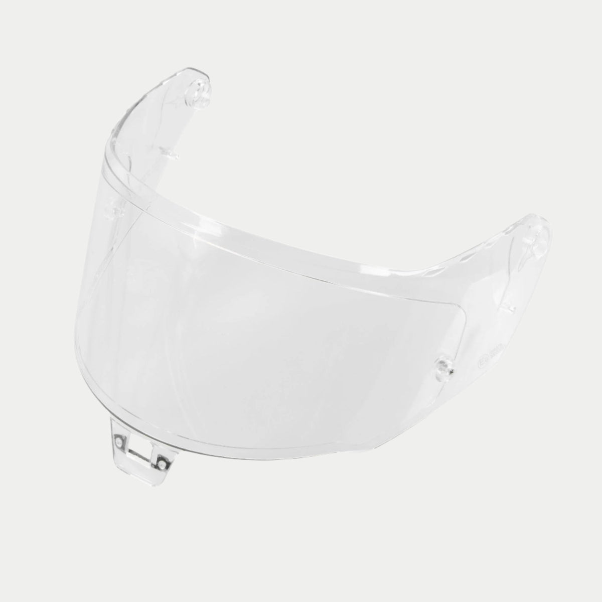 Alpinestars Supertech R10 AFHS-01 Shield, pantalla para casco de moto, transparente, plástico transparente con puntos de montaje laterales y mecanismo de cierre central, protección ocular de repuesto para cascos S-R10