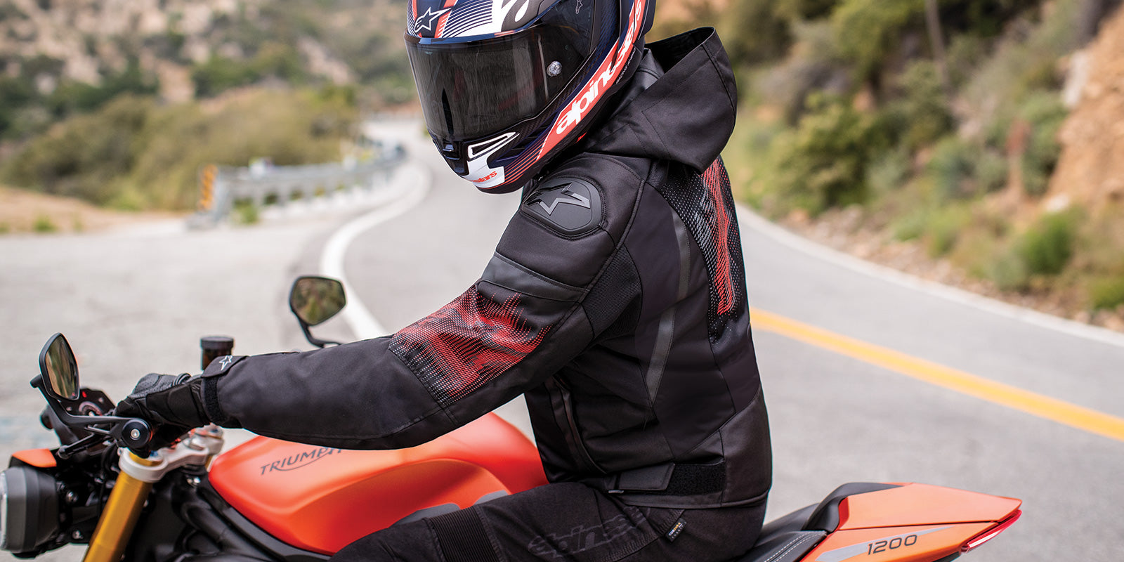 Zaca Air Venom WP - Chaqueta de Moto Rojo | Alpinestars®