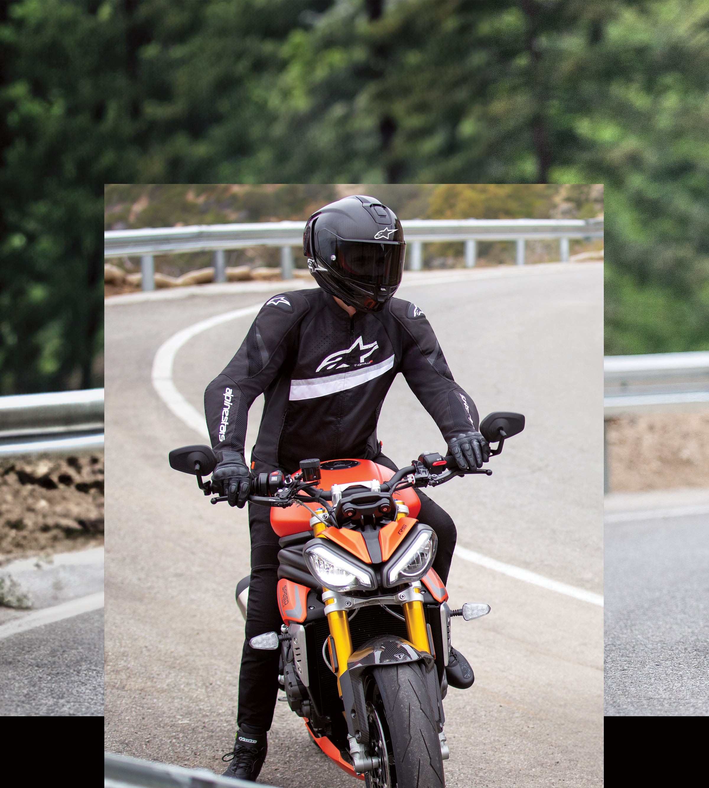 T-GP Plus R V4 Airflow - Chaqueta de Moto Negro Rojo | Alpinestars®