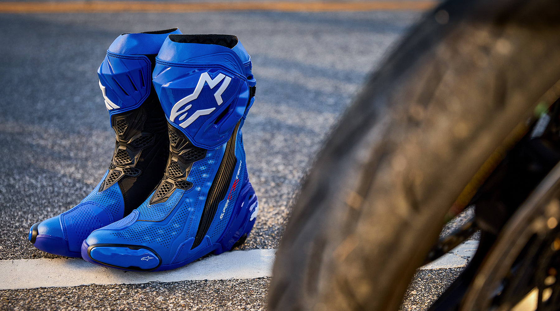 Supertech R Vented - Botas de Moto Negro | Alpinestars®