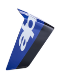 Alpinestars Supertech R10 Arius Race Spoiler, accesorio aerodinámico para casco de motocicleta, azul y negro con logotipo blanco, acabado brillante, diseño angular afilado