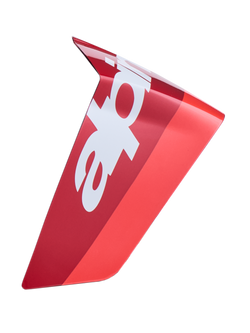 Alpinestars Supertech R10 Arius Race Spoiler, Motorcycle Helmet Accessory, Red and White, Glossy Finish, Aerodynamic replacement part for racing helmets