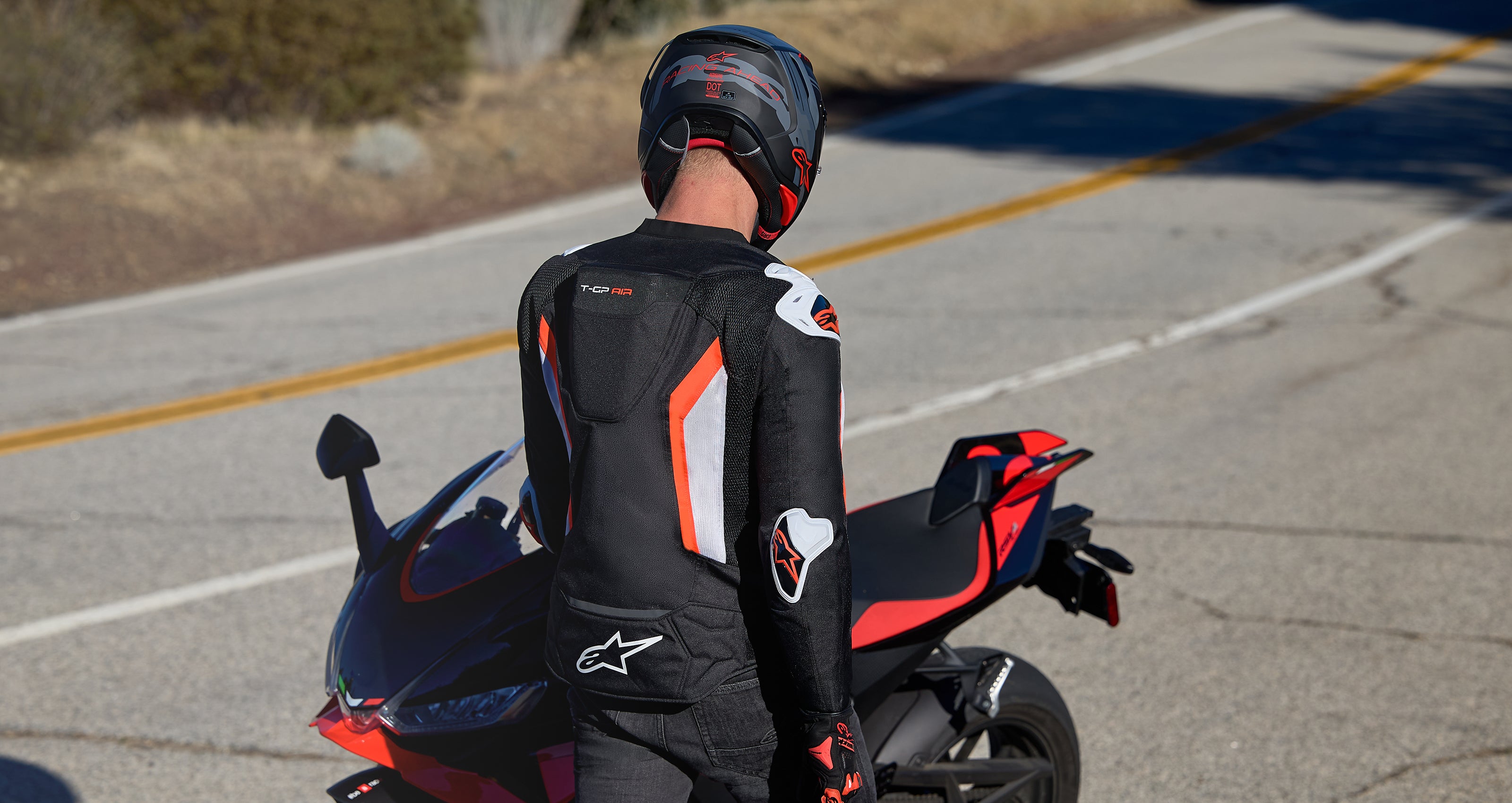 T-GP Air - Red Motorcycle Jacket | Alpinestars®