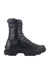 Botas Alpinestars Ava para mujer, botas urbanas de moto en color negro, con suela de goma robusta y elevada, cierre frontal de cordones, construcción en cuero de grano completo con cuello acolchado en el tobillo, estilo moderno inspirado en botas de trabajo para montar