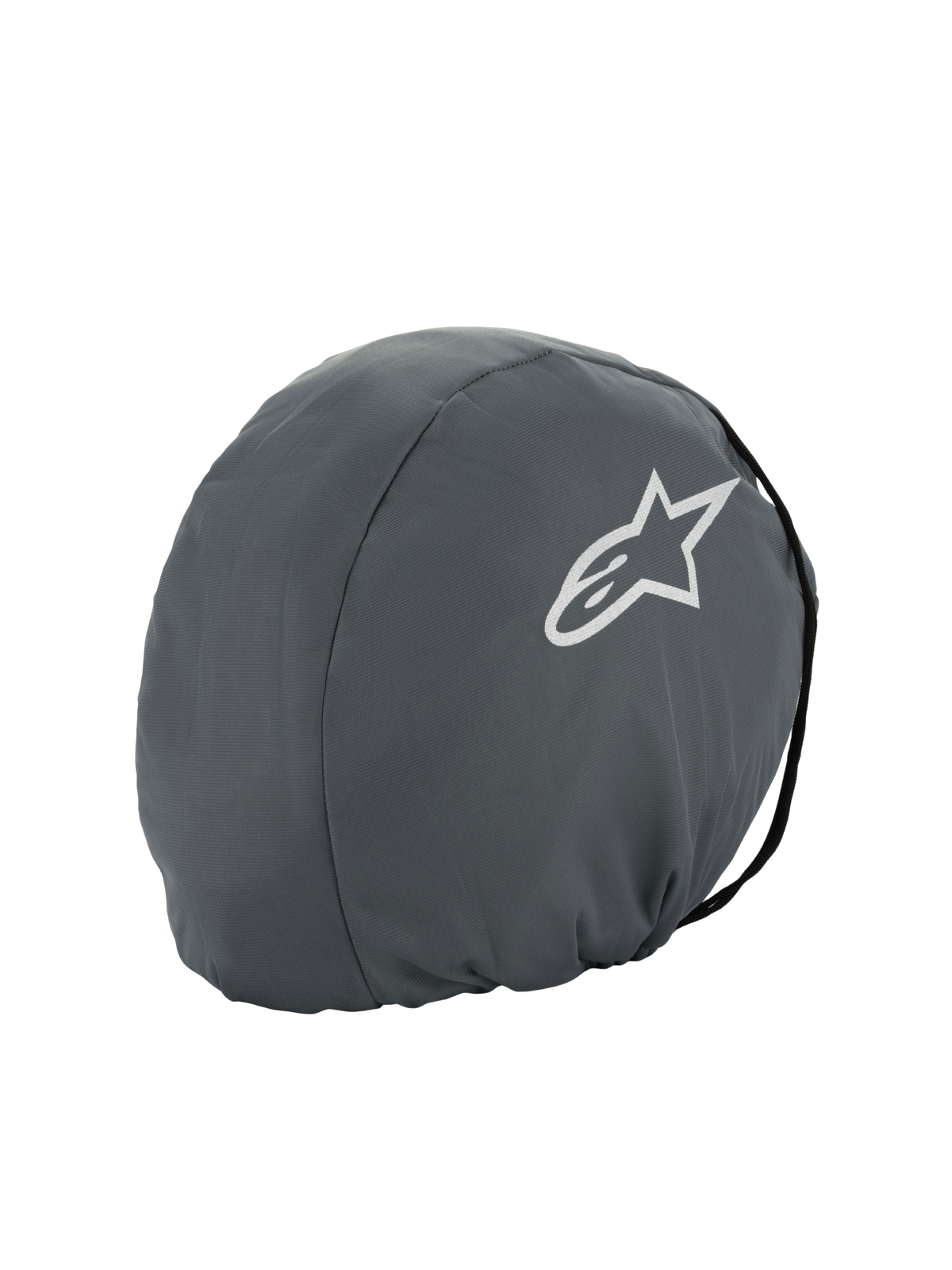 Alpinestars Supertech R10 Soft Bag, bolsa de transporte para casco de moto, gris oscuro con logotipo de estrella Astars blanco, funda protectora textil ligera para el transporte de cascos