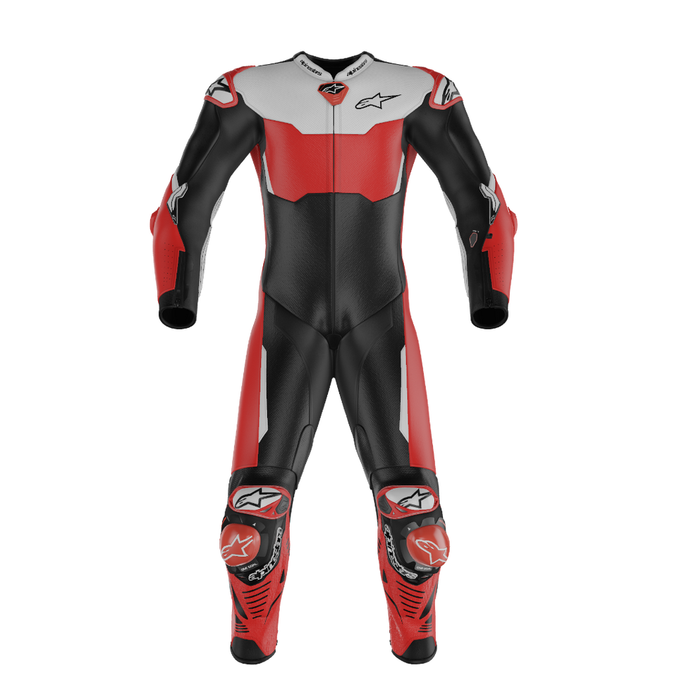Gp Tech V5 Traje de cuero personalizado de una pieza hecho a medida