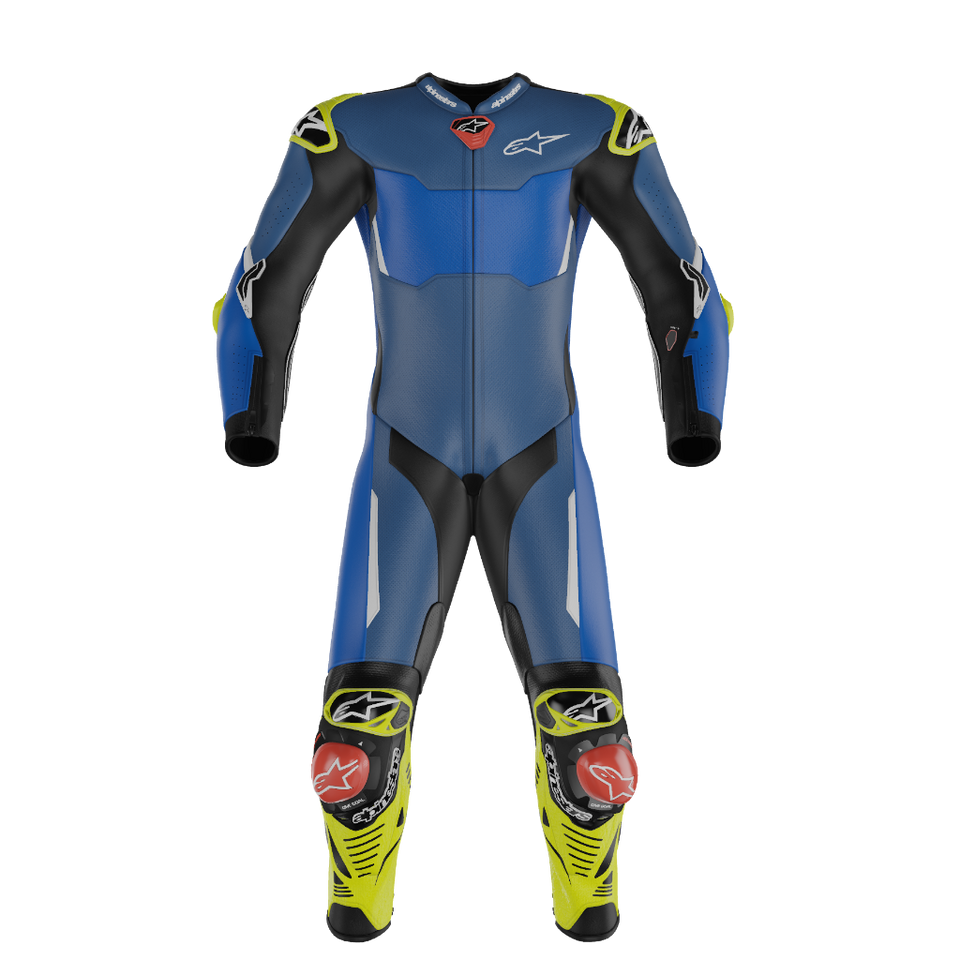 Gp Tech V5 Traje de cuero personalizado de una pieza hecho a medida