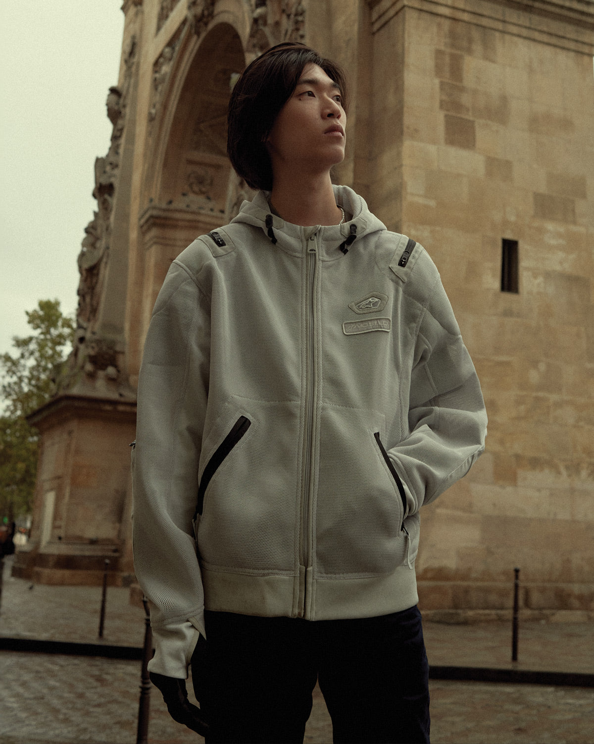Alpinestars Moflow AirTech メッシュパーカー Sudadera Con Capucha Moflow Air Tech - Sudadera de Moto Negro