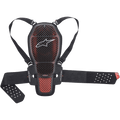 Alpinestars Nucleon KR-1 Cell Back Protector, Motorcycle Back Armor, Transparent Smoke and Red, Hard Plastic Lattice Shell, Adjustable Shoulder Straps and Kidney Belt, Breathable Mesh and Bio-Foam Construction